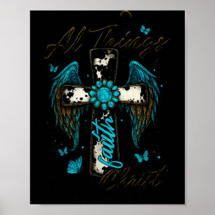 Ik kan alle dingen doen door Christus die mij vers Poster
