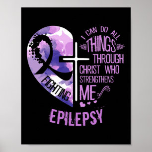Ik kan alle dingen doen door Christus - Epilepsieb Poster