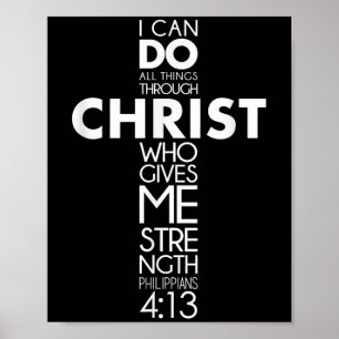 Ik kan alle dingen doen door Christus Filippenzen Poster