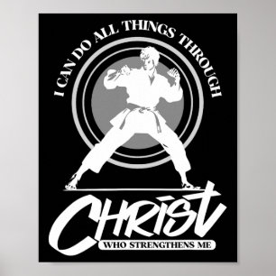 Ik kan alle dingen doen door Christus - Karate Mar Poster
