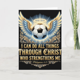 Ik kan alle dingen doen door Christus Voetbal Gelo Kaart