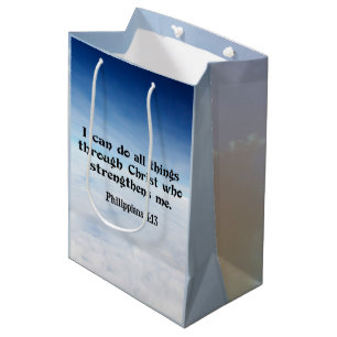 Ik kan alle dingen doen door...Filippenzen 4:13 Medium Cadeauzakje
