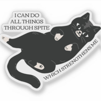 Ik kan alle dingen doen door Kleinzieligheid Die M Sticker