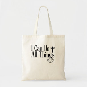 Ik kan alle dingen doen op de Filippijnen 4:13 Tote Bag