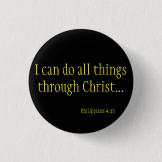 IK KAN ALLE DINGEN DOEN VIA CHRIST PHILIPPIANS RONDE BUTTON 3,2 CM