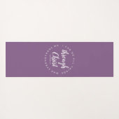 Ik kan alle dingen doen via Christ Verse Paarse Yogamat (Achterkant (horizontaal))