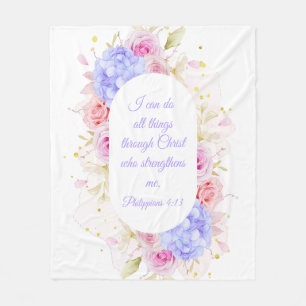 Ik kan alle dingen doen via Christus - Filippijnen Fleece Deken
