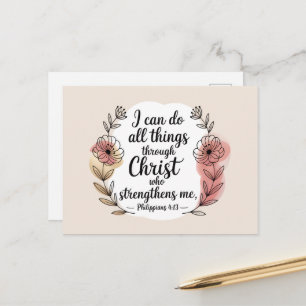 Ik kan alle dingen door Christus Briefkaart