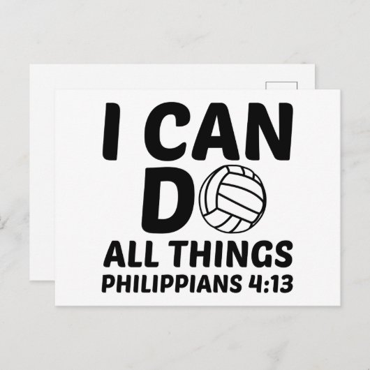 IK KAN ALLEMAAL VOLLEYBAL DOEN BRIEFKAART (Voorkant / Achterkant)