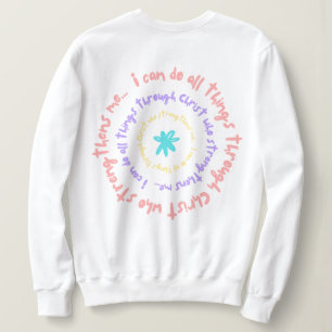 Ik kan alles... Christelijke hoodie Trui