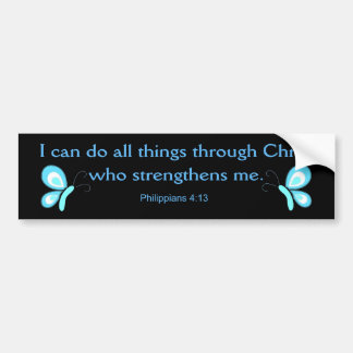Ik kan alles doen door Christus Bumpersticker