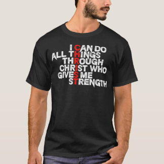 Ik kan alles doen door Christus die mij kracht gee T-shirt