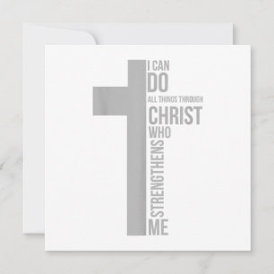 Ik kan alles doen door Christus die sterft Kaart