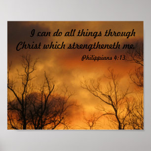 Ik kan alles doen door het poster van Christus