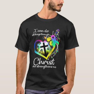 Ik kan alles doen door middel van Christus Butterf T-shirt