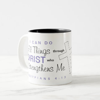 "Ik kan alles doen door middel van Christus" Mok