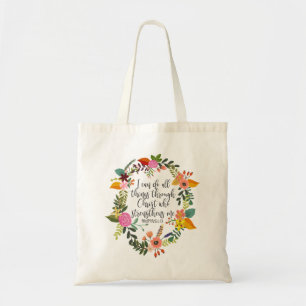 Ik kan alles doen met Christelijke Filippijnen Tote Bag