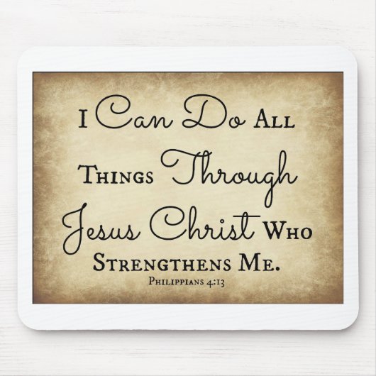 Ik kan alles doen met Jezus Christus. Muismat (Voorkant)