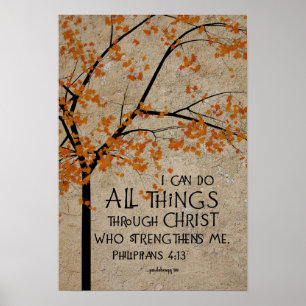 Ik kan alles doen... (Schrift: Filippijnen 4:13 Poster