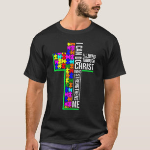 Ik kan alles doen via de kruiskunst van Christus. T-shirt