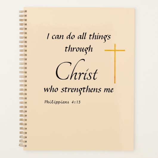 Ik kan alles door Christus Planner (Voorkant)