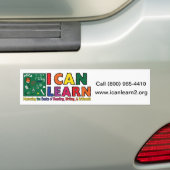 Ik kan Bumpersticker leren (Op auto)