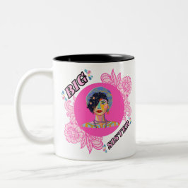 Ik kan Calm niet houden, ik word een grote zus Tweekleurige Koffiemok