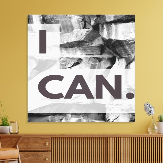 Ik kan canvas afdruk (Insitu (Woonkamer))