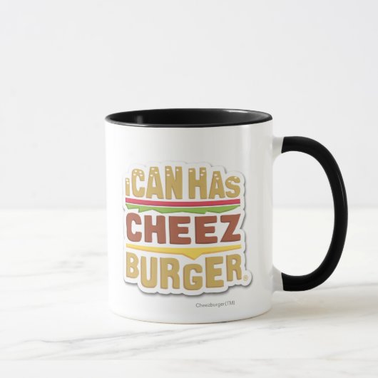 Ik kan Cheezburger hebben (schaduw) Mok (Rechts)