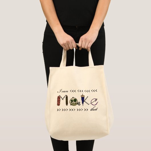 Ik kan dat maken - ambachtelijke canvas tas (Voorkant (product))