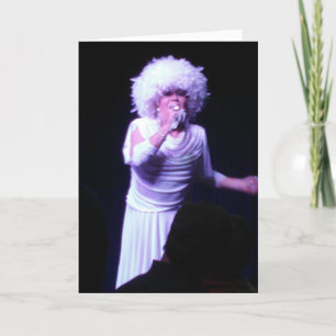 "Ik kan de glamour niet vergeten." Verjaardagskaar Kaart