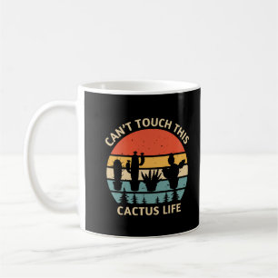 Ik kan dit cactus leven niet aanraken tuinoffert koffiemok
