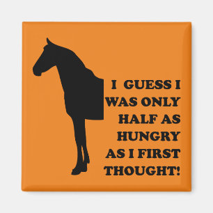 Ik Kan Een Paard Grappige Koelkastmagneet Eten Magneet