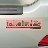 Ik kan een stick 2 gebruiken bumpersticker (Op auto)