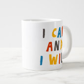 Ik kan en ik zal extra grote beker (Voorkant rechts)