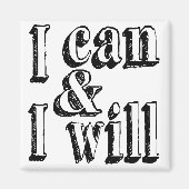 Ik kan en ik zal magneet (Voorkant)