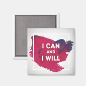 Ik kan en ik zal magneet (Voorkant / Achterkant)