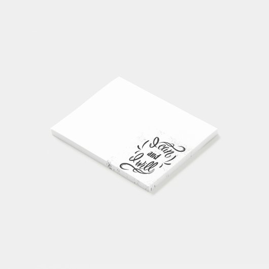 Ik kan en ik zal post-it® notes (Schuin)