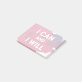 Ik kan en ik zal post-it® notes (Schuin)