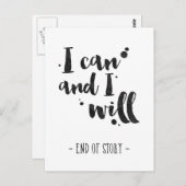 Ik kan en wil - Inspirerend Kaart (Voorkant / Achterkant)