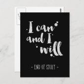 Ik kan en wil - Inspirerend Kaart (Voorkant / Achterkant)