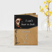 Ik kan er geen Beer van krijgen Kaart (Gele Bloem)