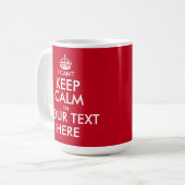Ik kan geen Calm mok houden. |  tekst (Voorkant links)
