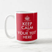 Ik kan geen Calm mok houden. |  tekst (Links)