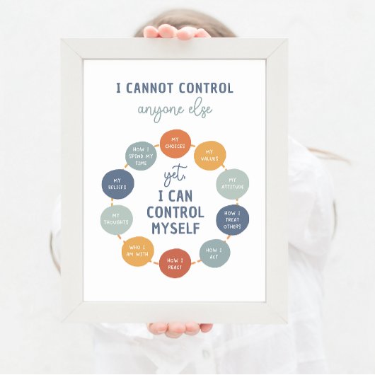 Ik kan geen controle hebben over iemand anders cou poster