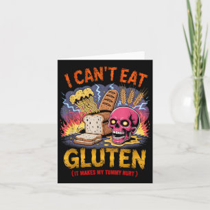 Ik kan geen gluten eten, het maakt mijn buik pijn kaart