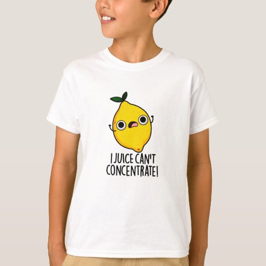 Ik kan geen grappige citroenwoordspeling concentre t-shirt (Voorkant)