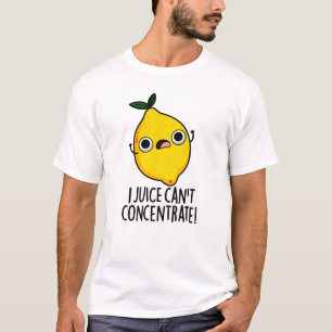 Ik kan geen grappige citroenwoordspeling concentre t-shirt