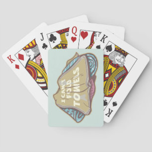 Ik kan geen handdoeken vouwen grappige wasdag pokerkaarten