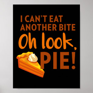 Ik kan geen hap meer eten poster